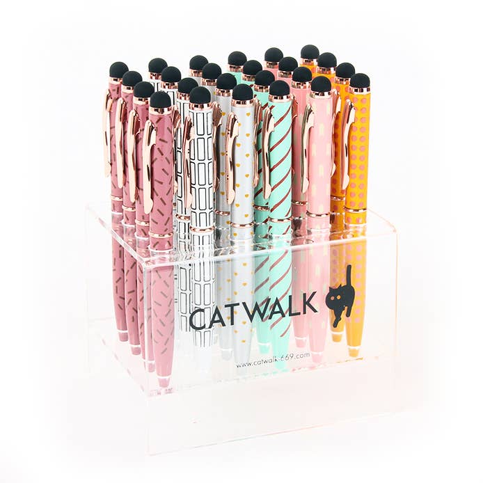 Catwalk 669 – Großhandel Stift – BUNTE KUGELSCHREIBER MIT TOUCHSPITZE - MODELL INFLUENCE