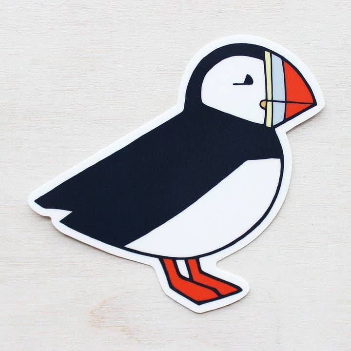 Autocollant en vinyle mignon oiseau pour la vente par Studio Tuesday