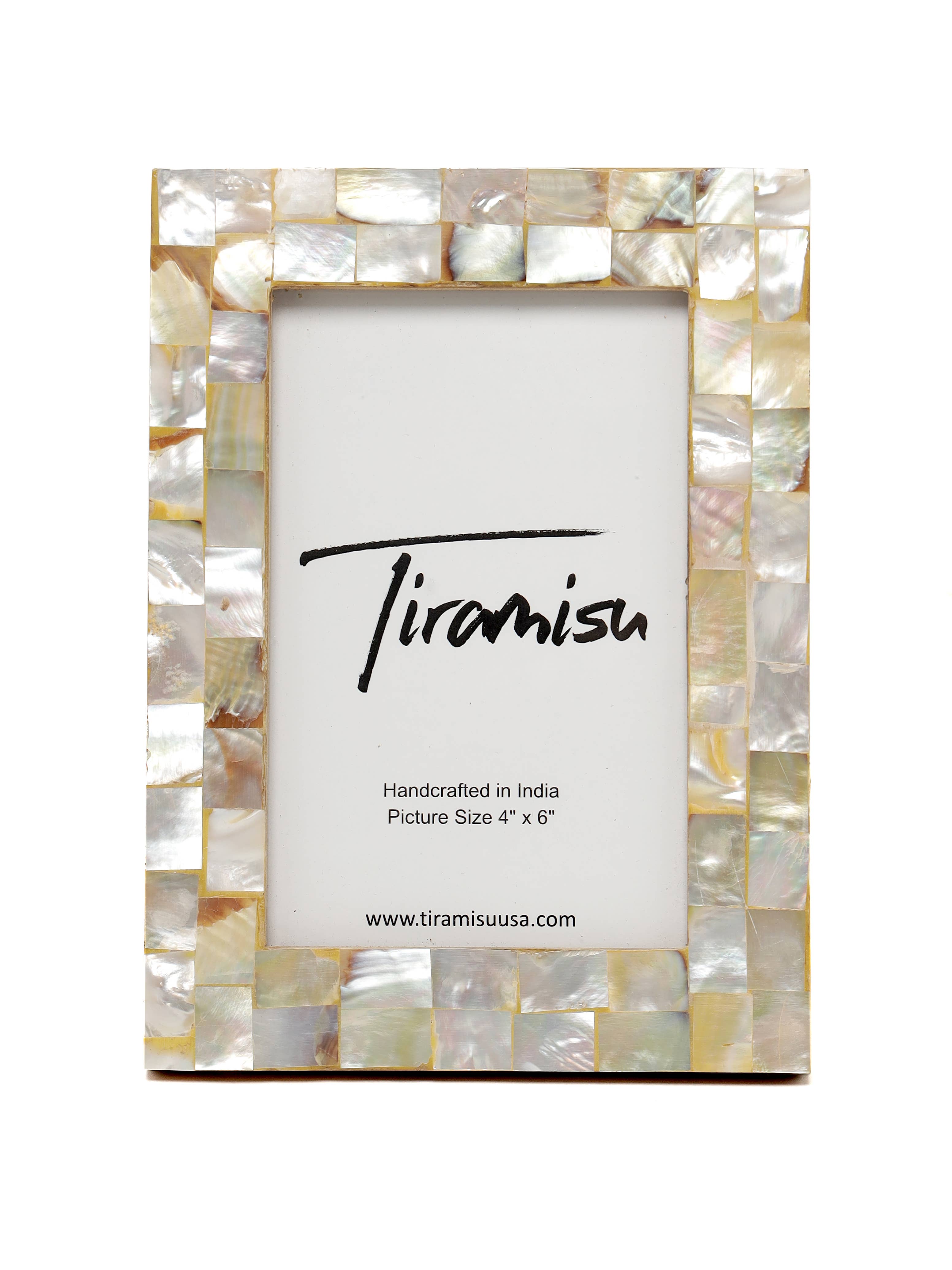 Tiramisu – wholesale Picture frame – Mother-of-Pearl Picture Frame- Herringbone Pattern2