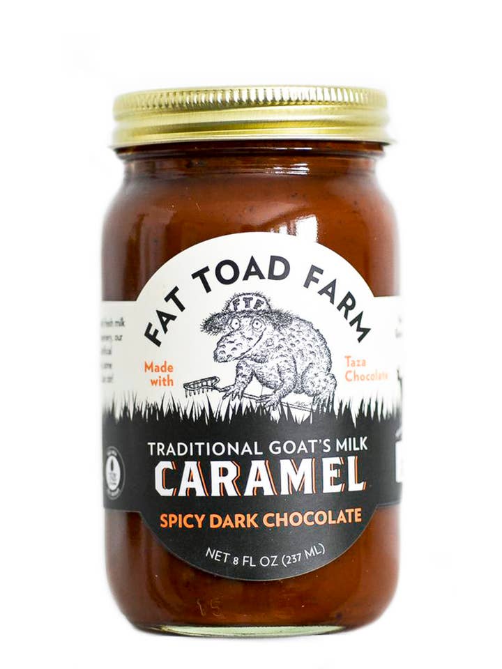 227g Pittige Donkere Chocolade Geitenmelk Caramel (Cajeta) voor wholesale door Butterfly Bakery of Vermont