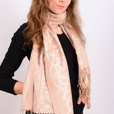 IRS-008E Keltische Trad Pashmina 65cm x 190cm voor wholesale door Celtic Ore Crafts