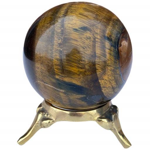 Zenn Tiger Eye Sphere Approx. 200G Display Stand Is Not-975 for wholesale by International Gifts Ltd.