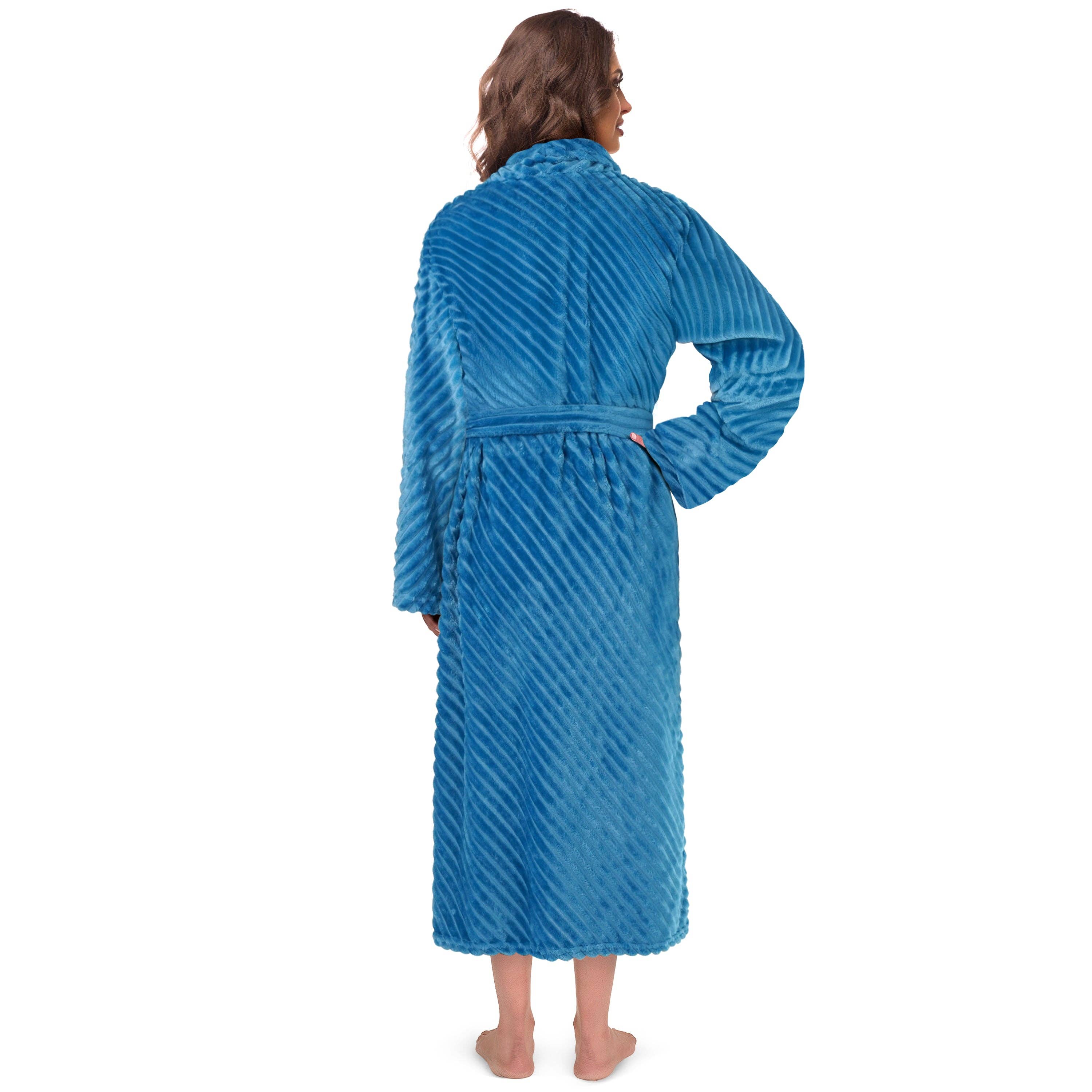 Pavilia - Wholesale Robe - Women's - Women's Ribbed Fleece Robe22