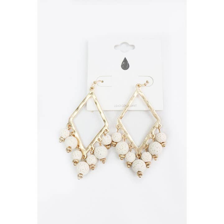 Metal Diamond Shape Earring for wholesale by Love and Repeat