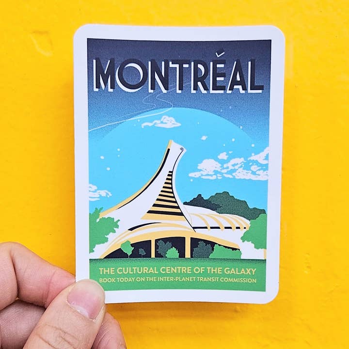 Montreal Cultural Center Vinyl Sticker for wholesale by Secret Planet