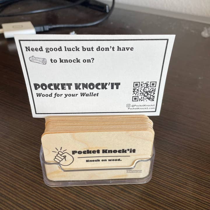 Pocket Knockit – wholesale Samlarobjekt mynt – Pocket Knock'it - ”Knock on Wood” för lycka till gåva2