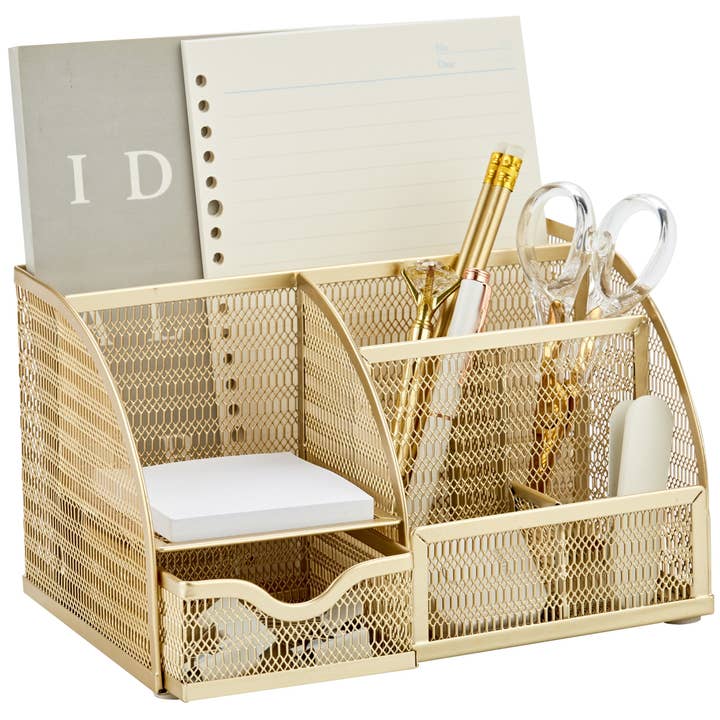 Organisateur de bureau en maille ANNOVA + tiroir/organisateur de bureau porte-bonbons/stylos/multifonctionnel pour la vente par ANNOVA