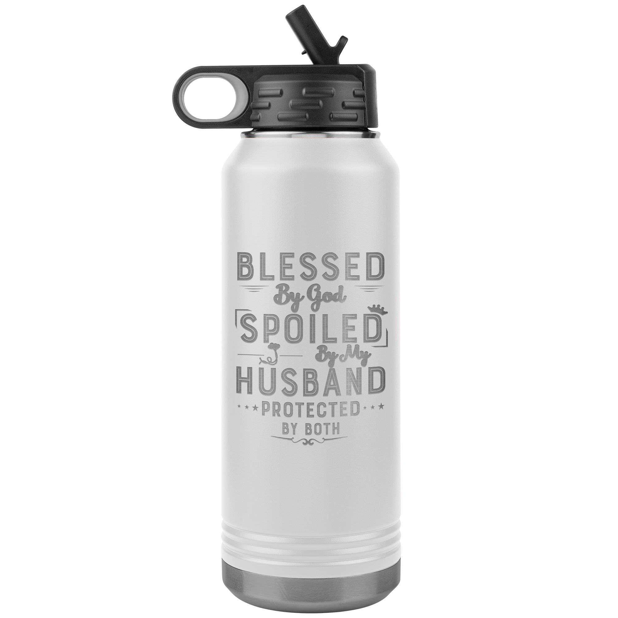 LA Shirt Company - Wholesale Water Bottle - Blessed By God - 32OZ WATER BOTTLE INSULATED14