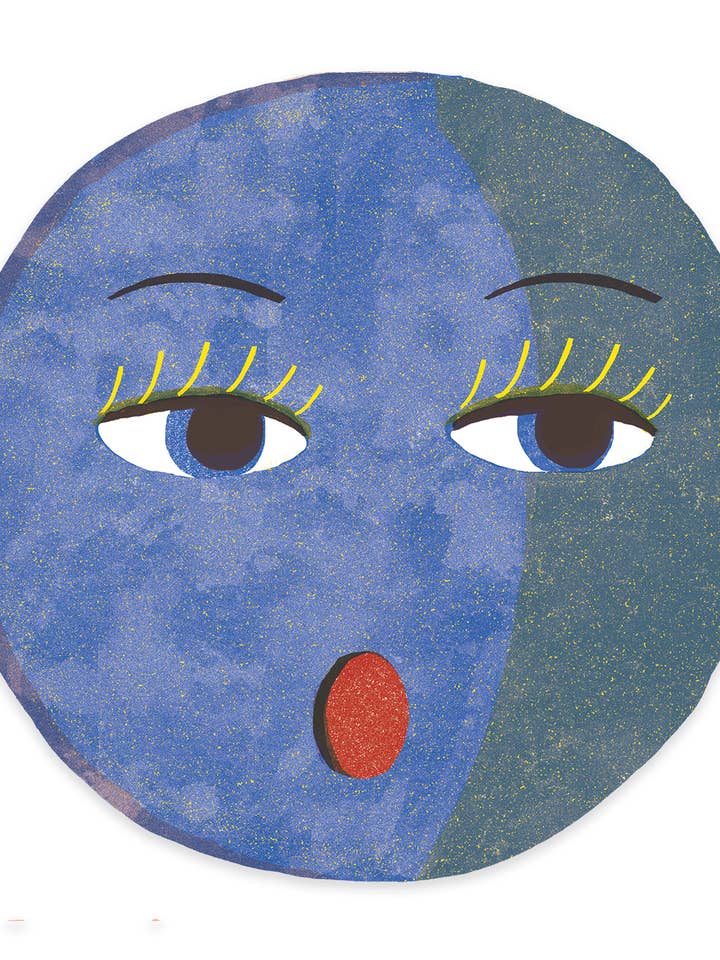 Moon | Lune - individual sticker for wholesale by Isatopia