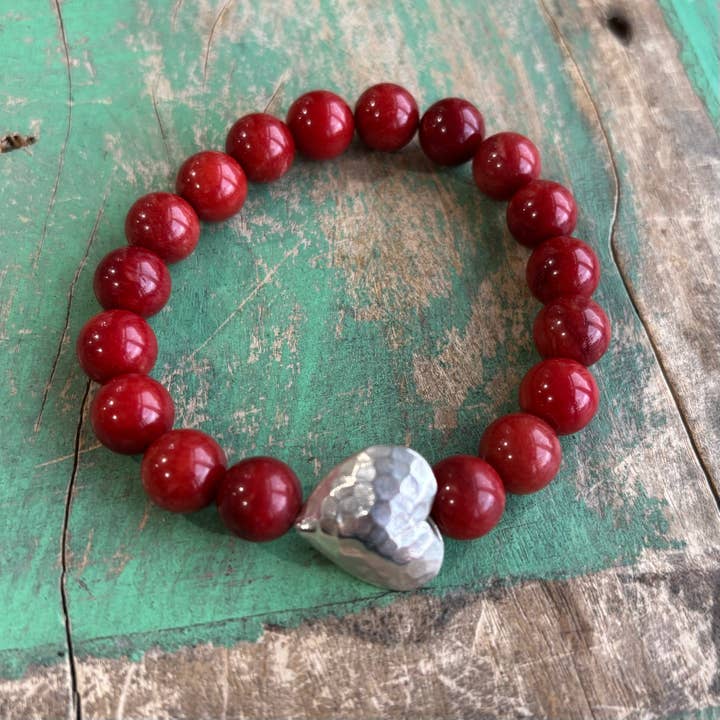 Love and Honor Jesus LLC - Wholesale Beaded Bracelet - Sterling Silver Coral Bracelets