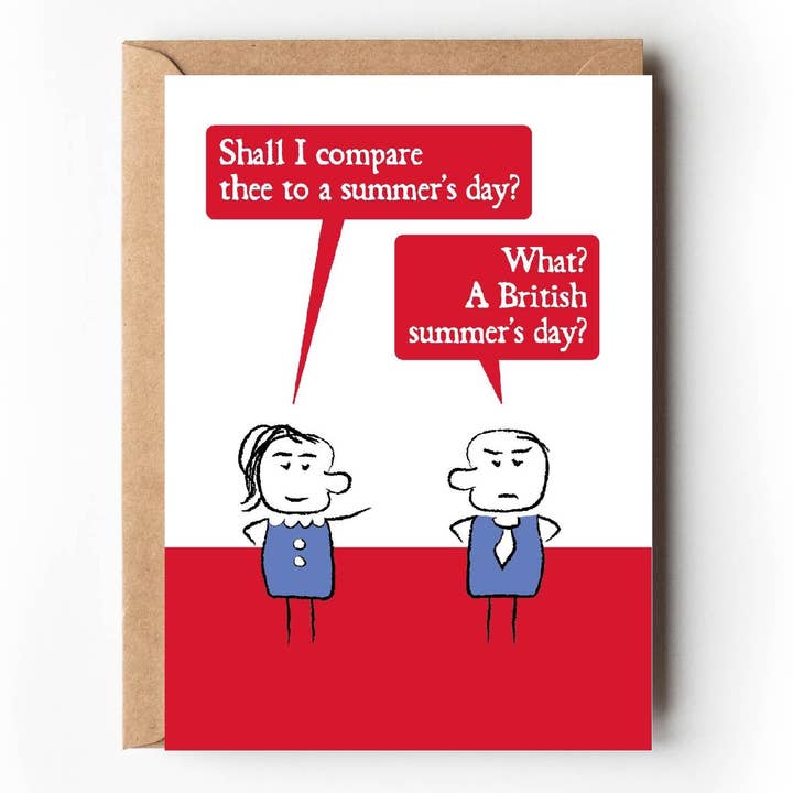 Summer | Funny Shakespeare card | Valentine | Anniversary for wholesale by VERSED AID