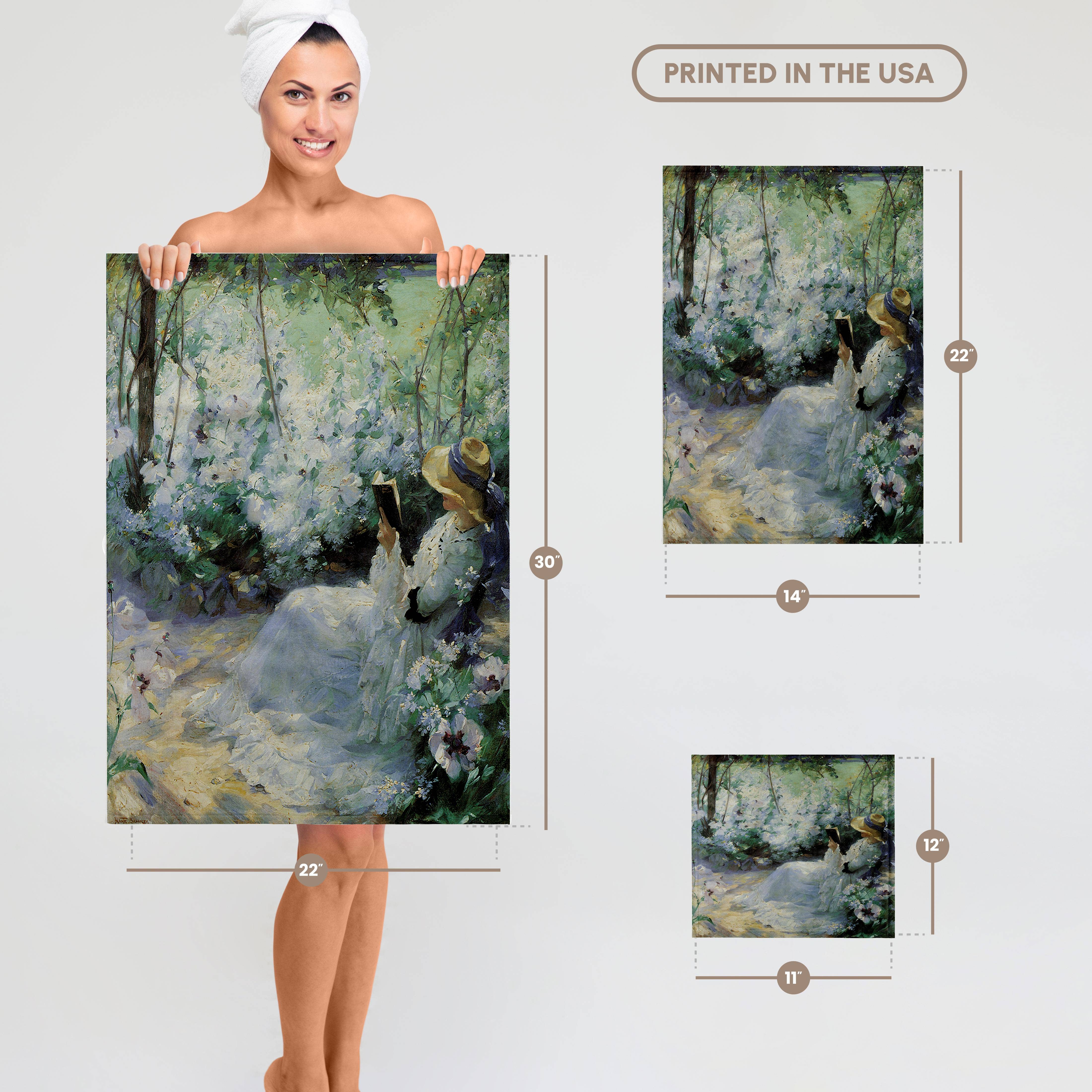 3dRose – wholesale Bath towel – 3dRose, Delicious Solitude by Frank Bramley Impressionist , Towel6