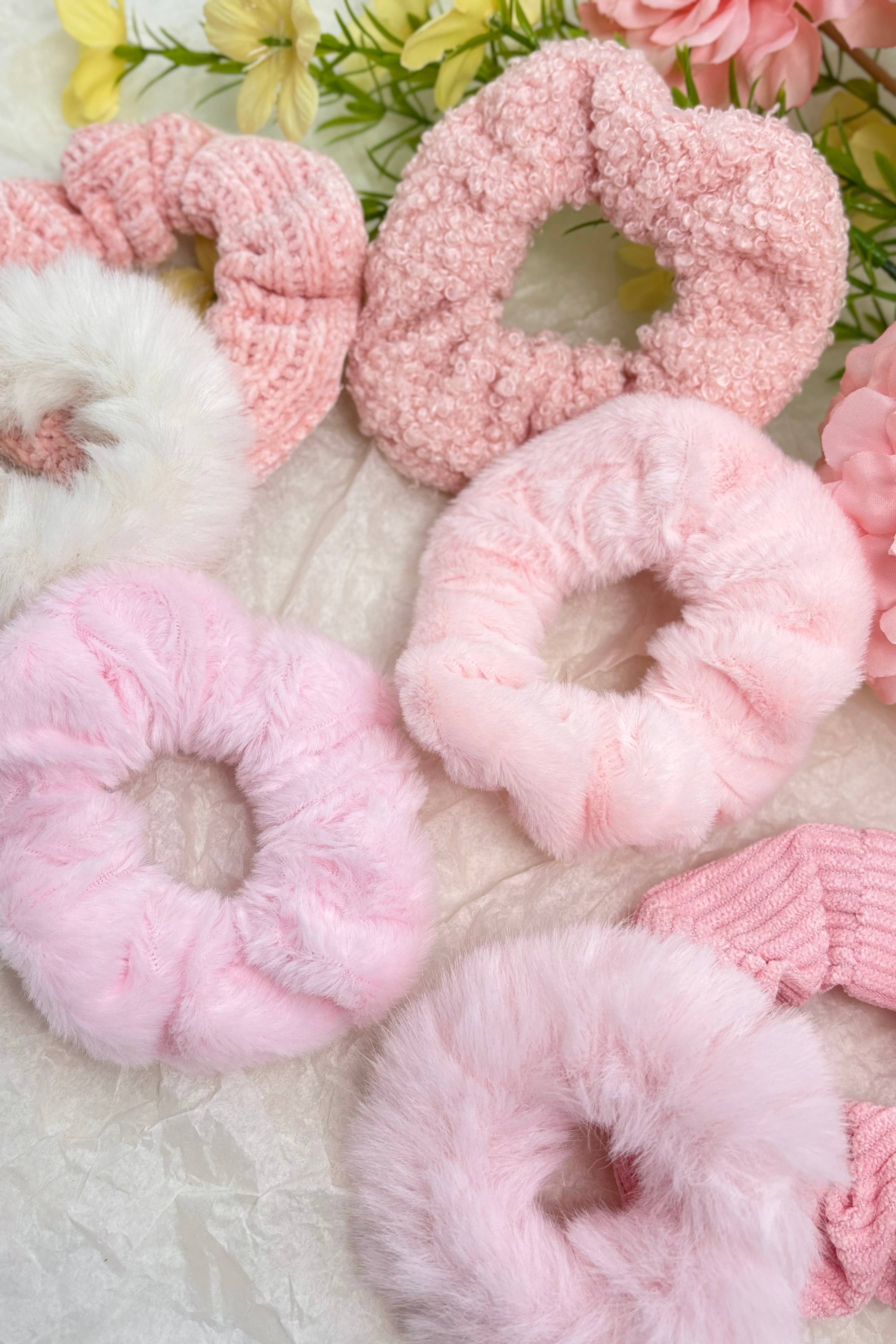 BYREN | ÉLINE L'ATELIER – wholesale Hair tie – Set of 7 elastic scrunchies FQ01-SET8