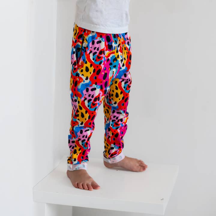 Carnival Camo "Kid Fit" Trousers for wholesale by Fred & Noah