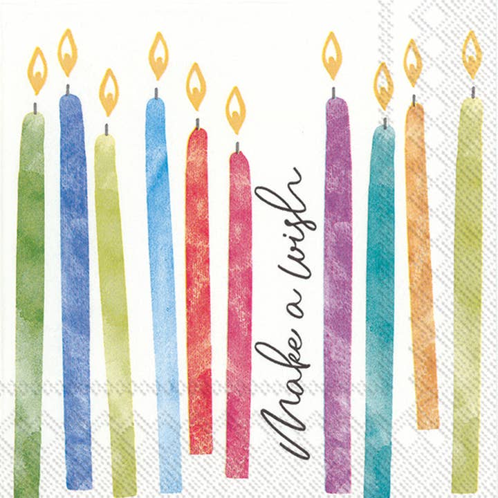 Boston International - Wholesale Disposable Napkin - Paper Cocktail Napkins Pack of 20 Birthday Wish