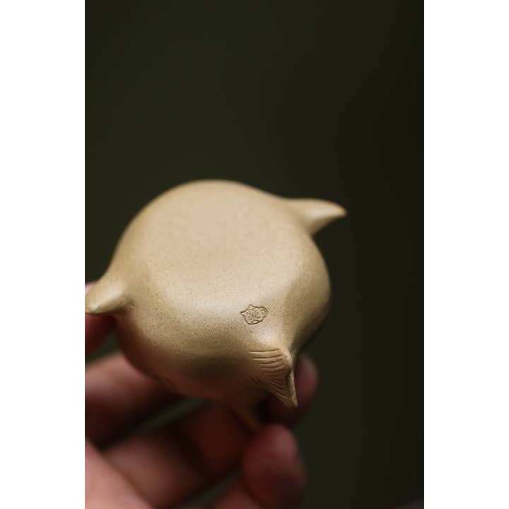 Gohobi (We cover U.S. import duties) - Vendita all'ingrosso Statuette decorative - Gohobi, decorazione da tè in ceramica fatta a mano in argilla YiXing, motivo: squalo23