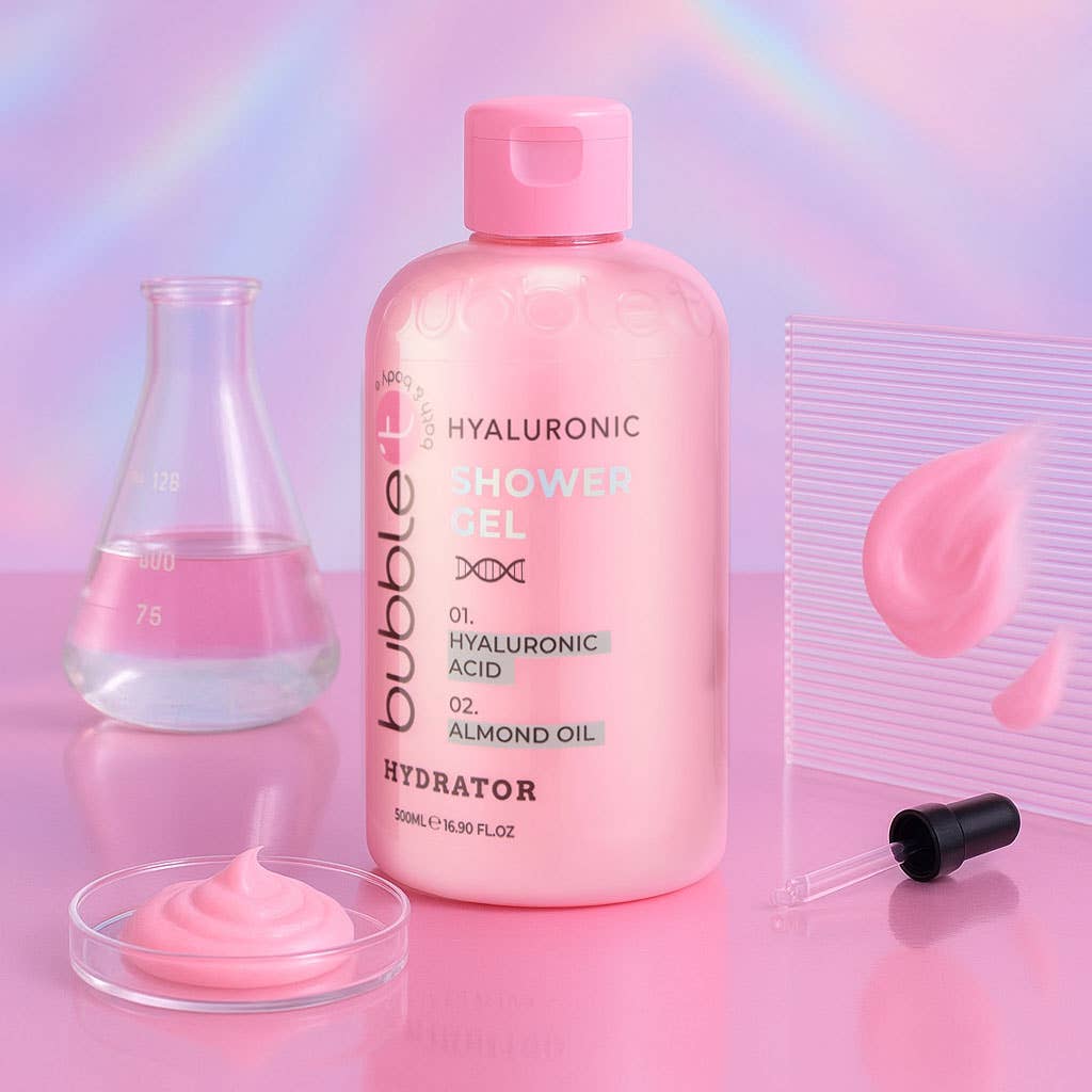Bubble T Cosmetics – Großhandel Duschgel – Duschgel mit Hyaluronsäure & Mandelöl (500 ml)1