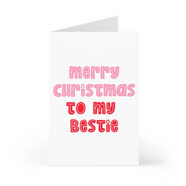 R is for Robo - Vendita all'ingrosso Biglietti di auguri di Natale - Biglietto di auguri di buon Natale per migliore amica, biglietti di auguri rosa per donna1