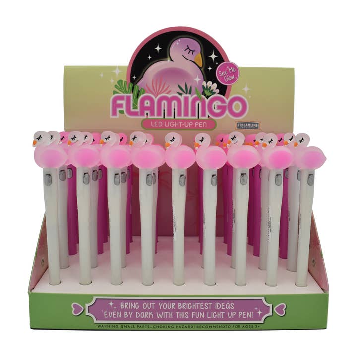 Streamline - Wholesale Pen - Flamingo LED Light Up Pens
