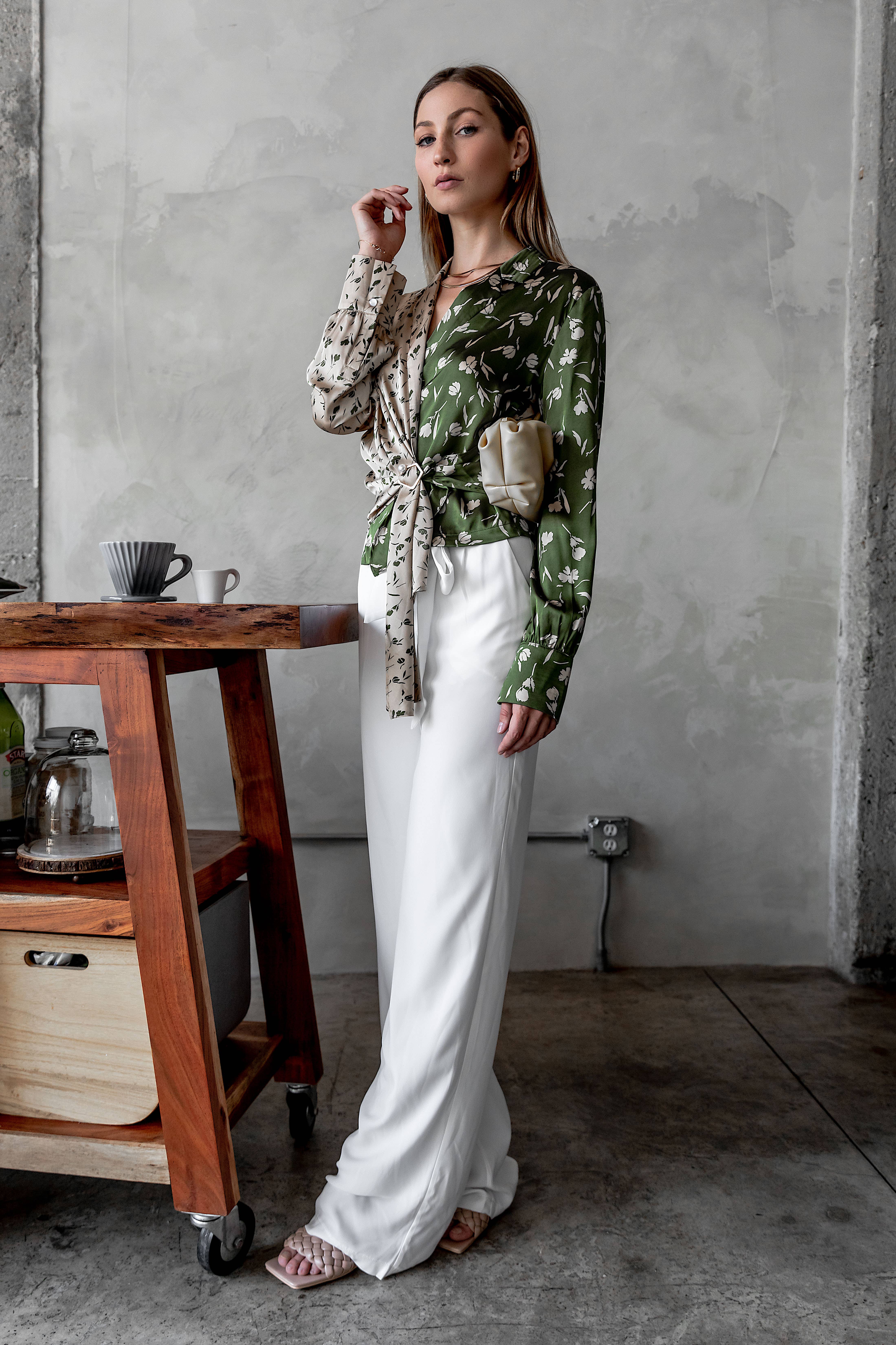 Hope Horizon LLC - Vente Pantalon – femme - Pantalon East Hampton Blanc cassé3