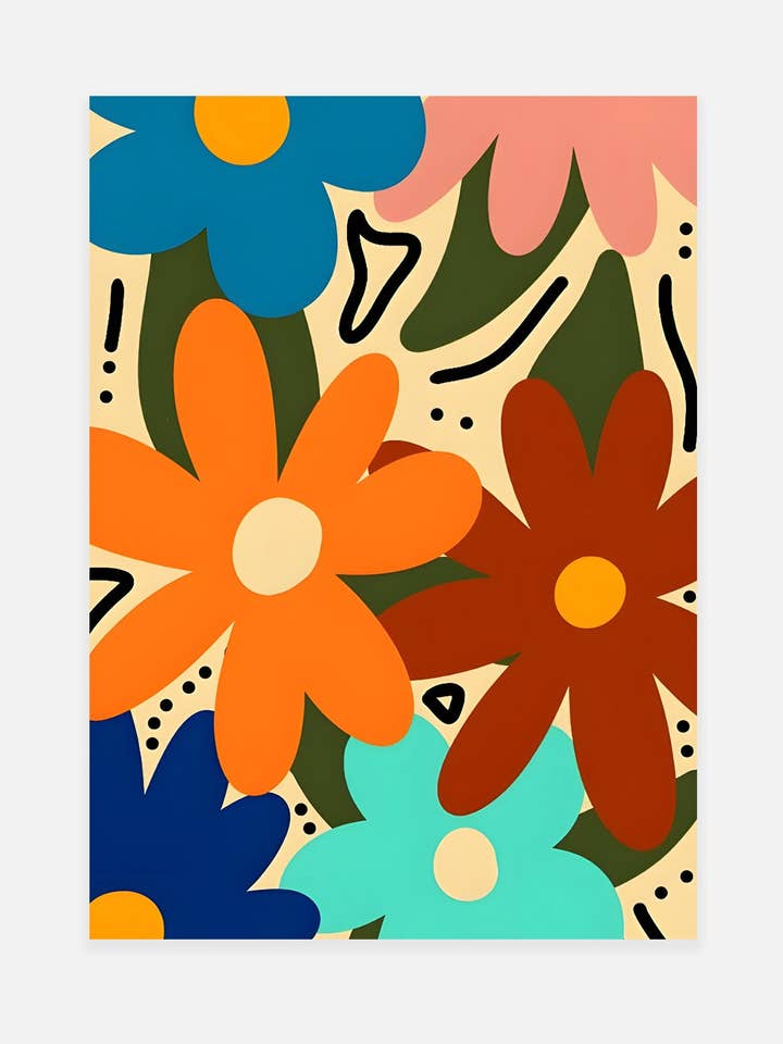 Flower Power Print voor wholesale door Noonstead