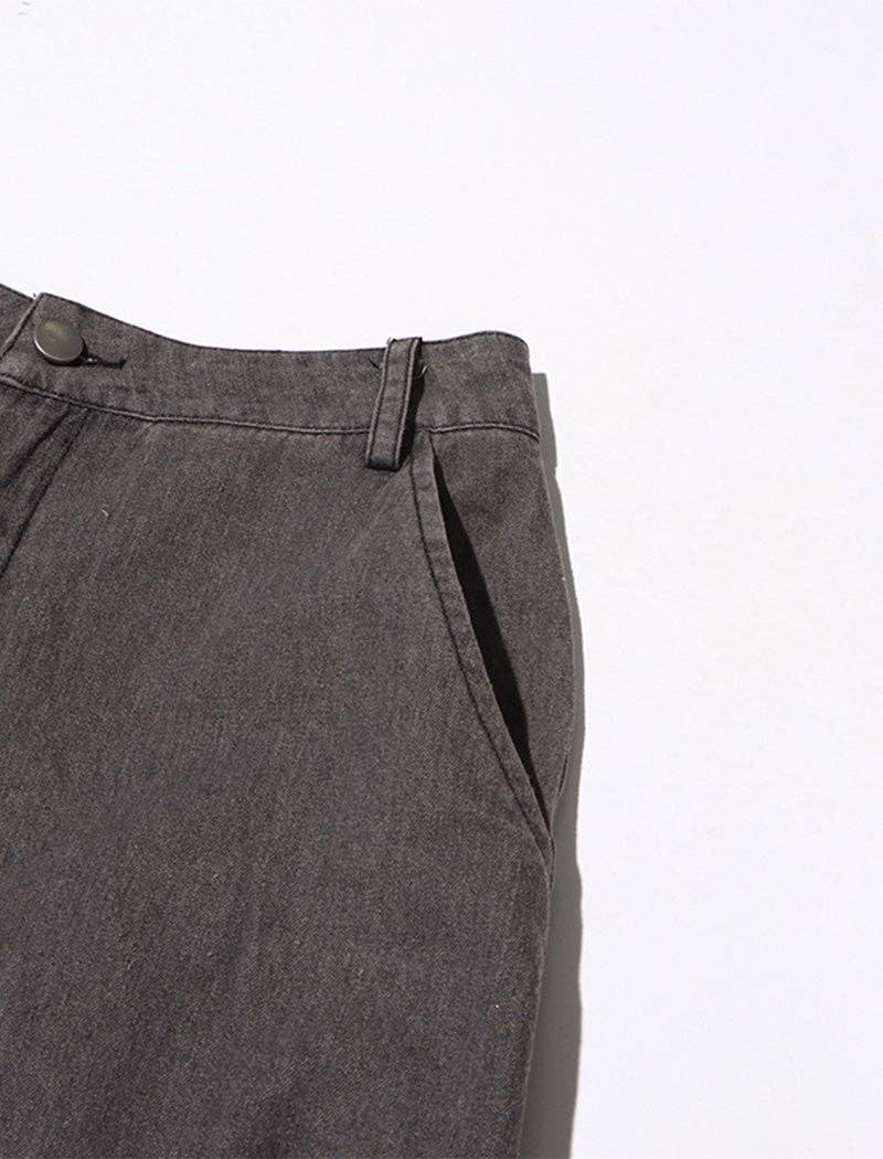 GREY Asymmetrical Ruffle Split-Hem Maxi Skirt for wholesale on Faire6