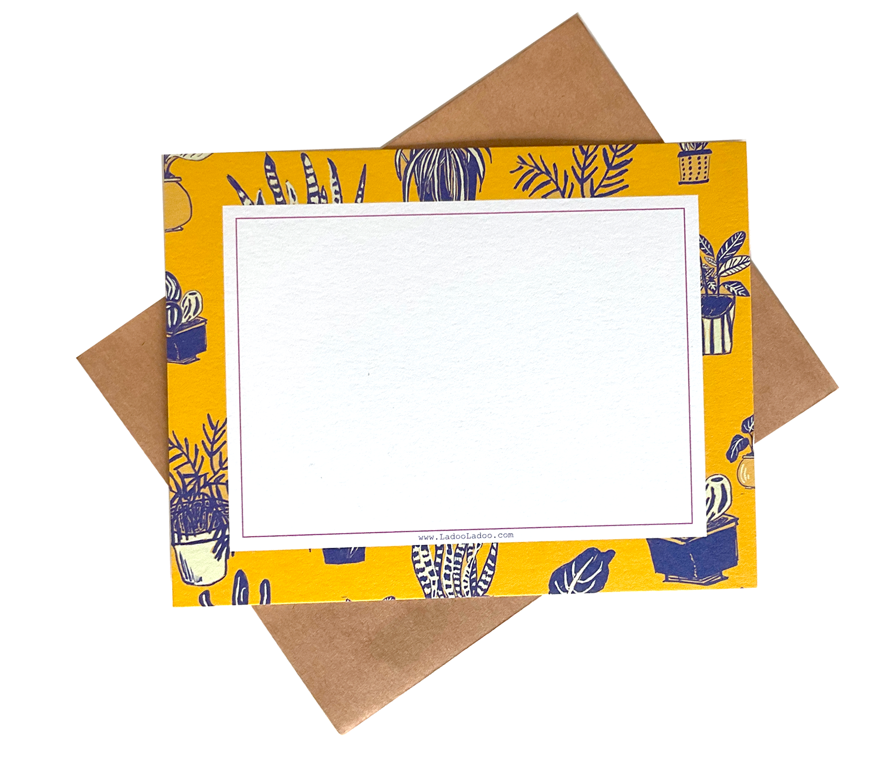 LadooLadoo - Wholesale Stationery/Notecard Set - Notecards Set - Plants (Set of 8)1