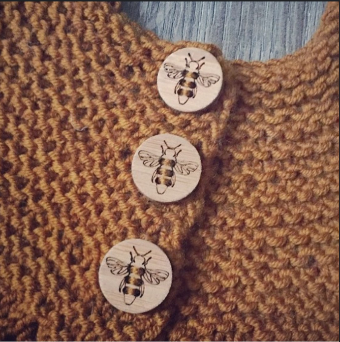 Katrinkles - Wholesale Sewing Button/Snap - Honey Bee Stitchable Buttons4