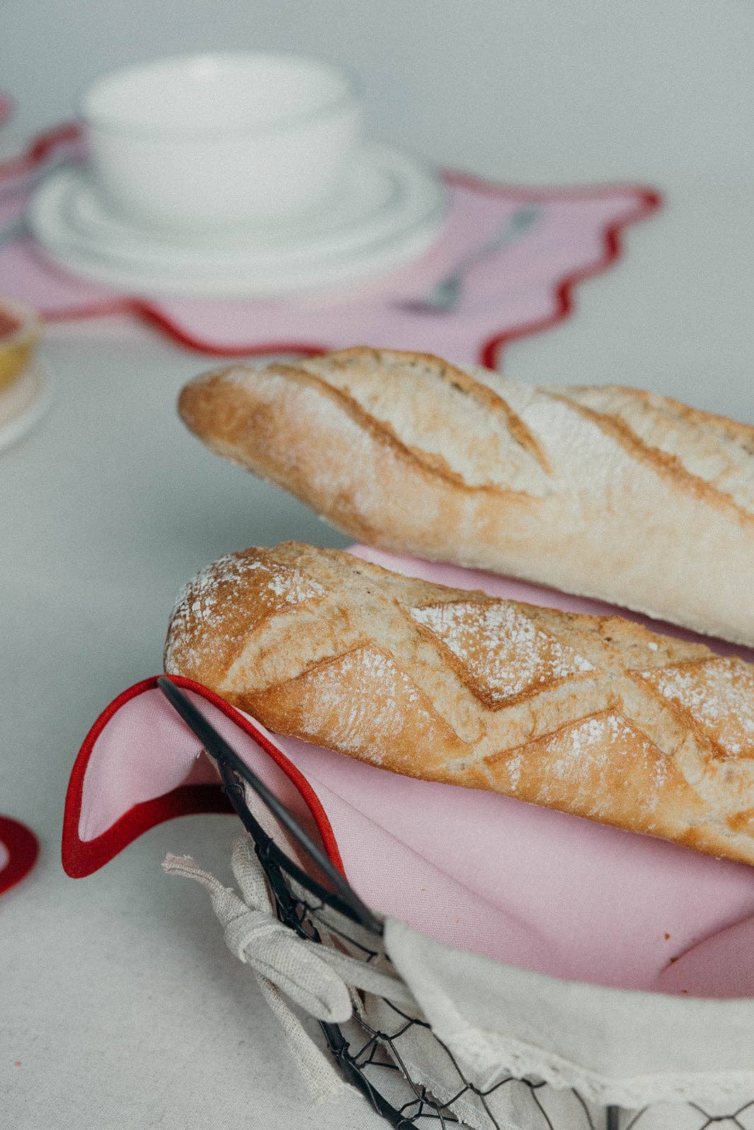 Folie à Trois – wholesale Bordstablett – Lilou servetter med scallopkant (set om 2)5