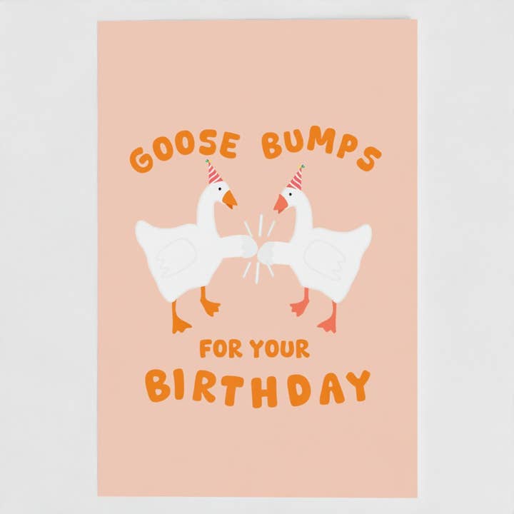 Goose Bumps On Your Birthday Card for wholesale by The New Aesthetic
