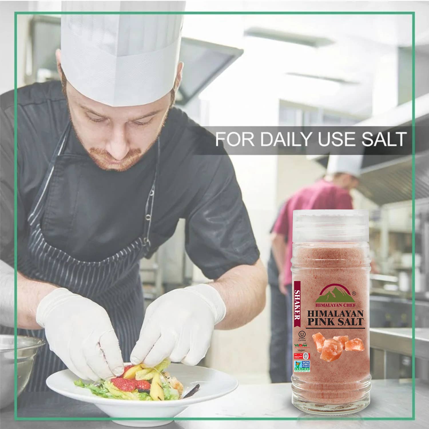 WBM LLC – Sal por atacado – Himalayan Chef Rosa Sal, Fino, Shaker de Vidro 3 em 1, 4.2 oz3