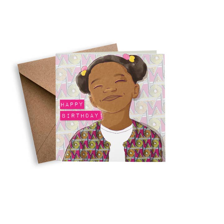 Aziza Illustrates - Wholesale Birthday Card - Birthday Girl Card0