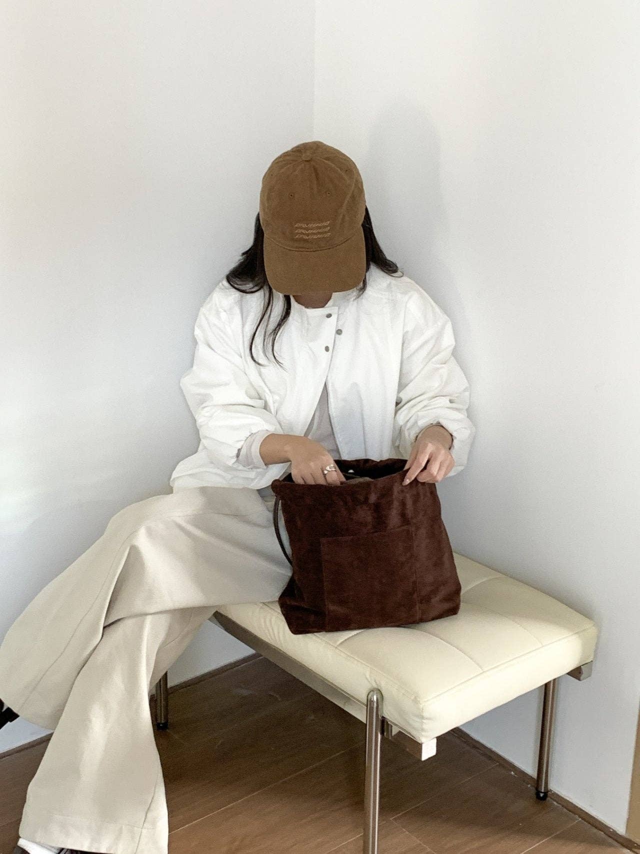 Little Light - Wholesale Shoulder Bag - Women's - Stella Soft Suede Gather Bucket Bag2