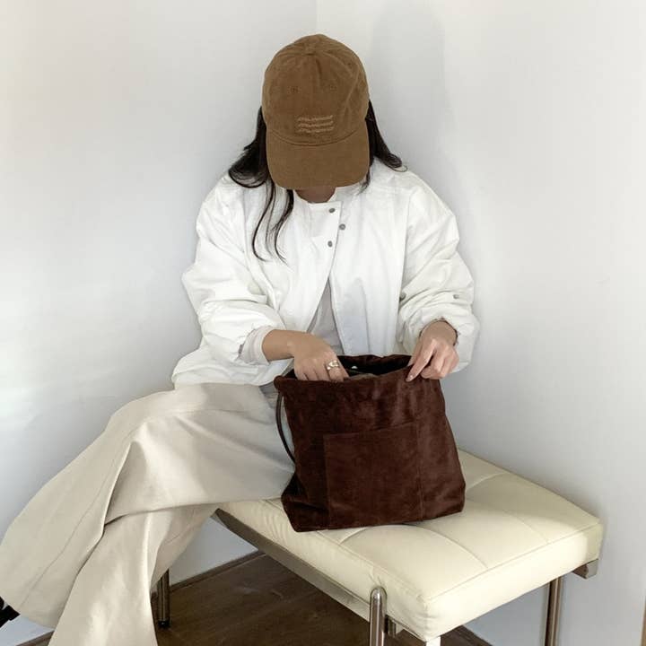 Little Light - Wholesale Shoulder Bag - Women's - Stella Soft Suede Gather Bucket Bag2