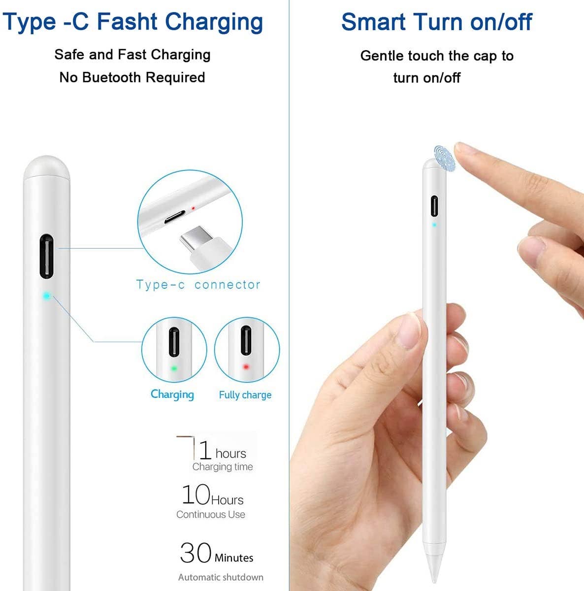 AICase - Wholesale Laptop/Tablet Case - Unisex - Stylus Pen for iPad with Palm Rejection Active Pencil for Precise Writing/Drawing6