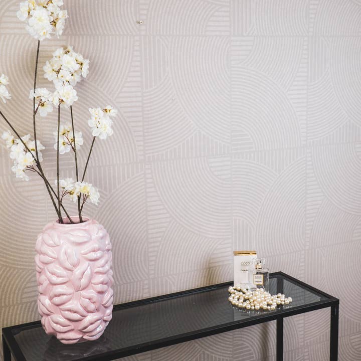 Housevitamin bv - Wholesale Vase - Vase - Kisses - Ceramics - Light Pink - 17x17x27cm2