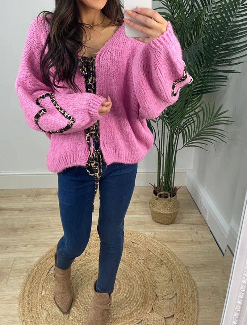 Masyal – Engroshandel Pullover - Dame – Striktrøje med bindebånd og hjerteaccenter6