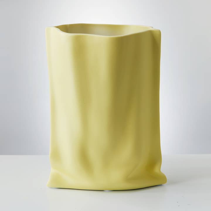 Alijie Design - Wholesale Vase - Modern Ceramic Vase, Minimalist Paper Bag Look, Home decor7