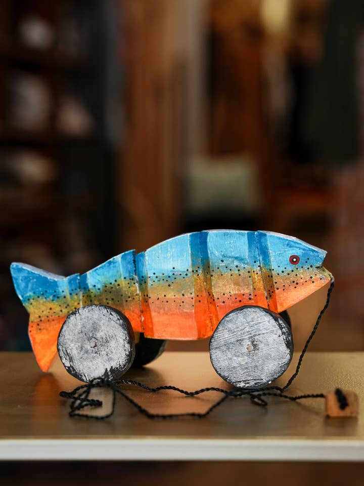 Pull Toy - Wooden Fish for wholesale by Bought Beautifully
