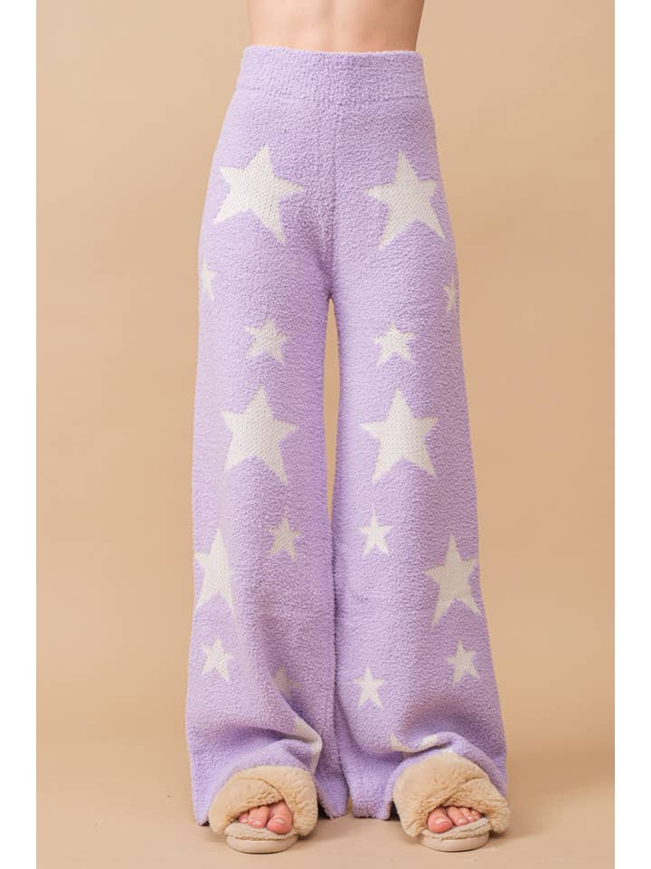 Blue B - Wholesale Lounge Set - Women's - 34100SET-1  - Soft Cozy Star Print Sweater with Pants8