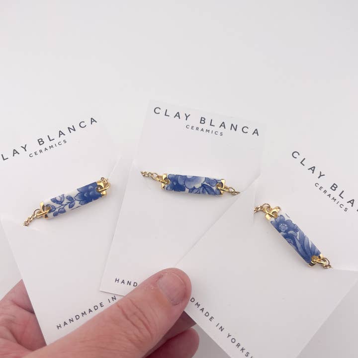 Clay Blanca - Wholesale Charm/Dangle Bracelet - Blue China Rectangle Bracelets (Options)10
