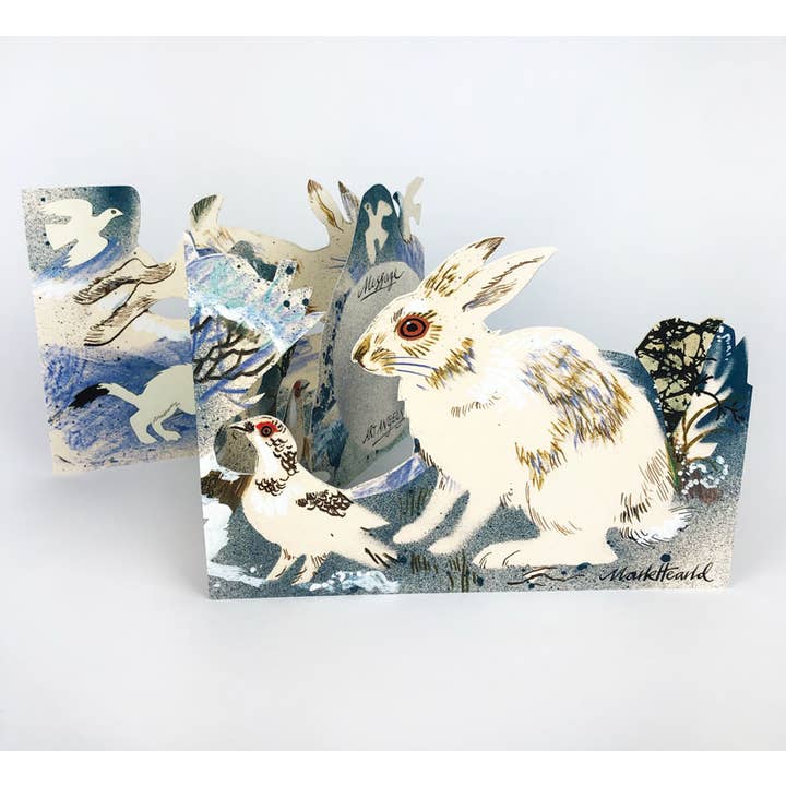 Winter Wildlife Collage Card - Mark Hearld for wholesale by Art Angels