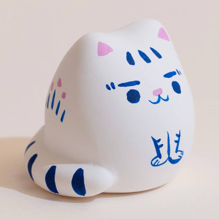 Porcelain Cat Sculpture for wholesale by Kayan Pepper Co.