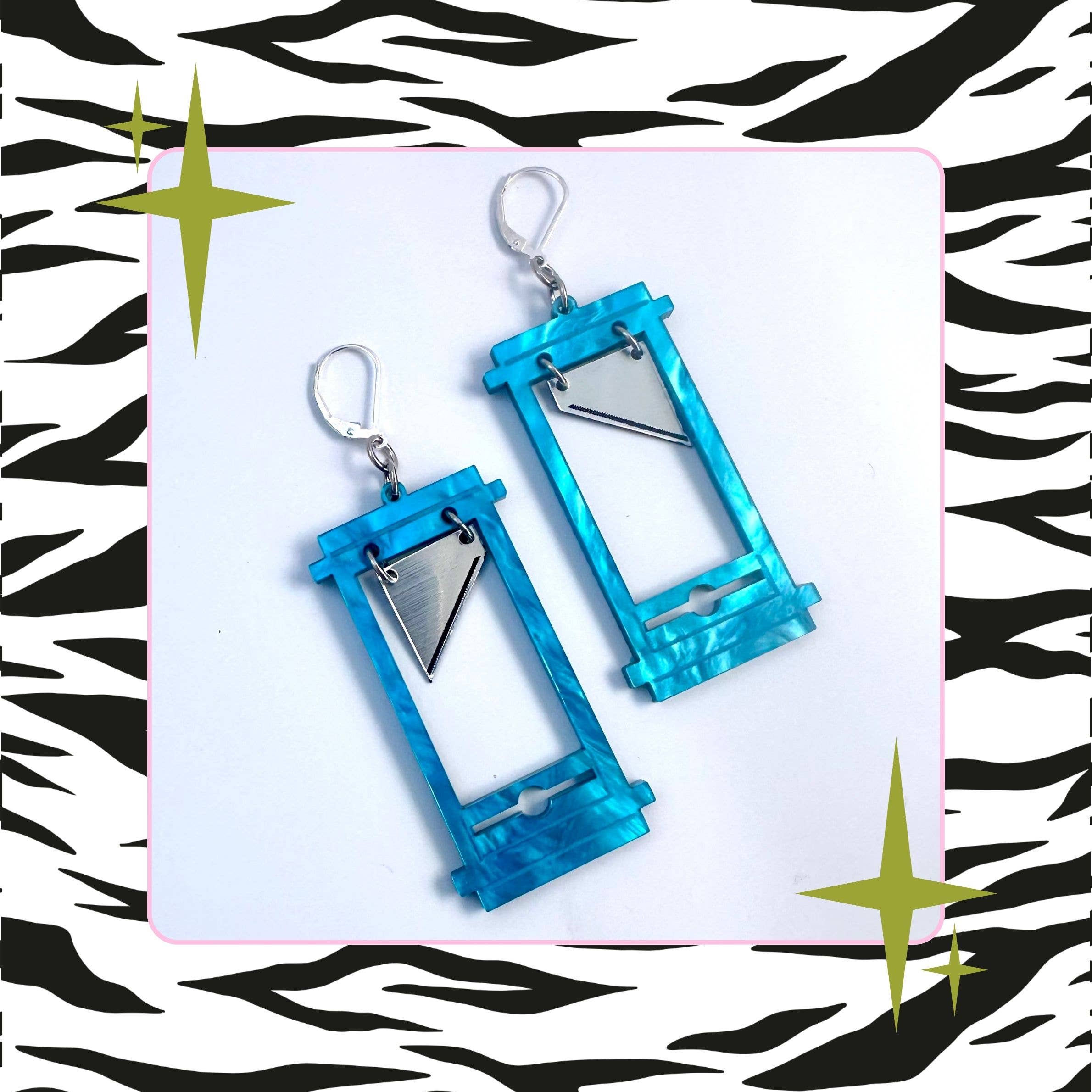 Foolish Fetish - Wholesale Dangle Earrings - Mini Guillotine Earrings : Multiple Colors5