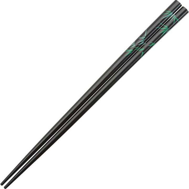 Bamboo Green Leaves Black Chopsticks for wholesale by Wholesale Chopsticks