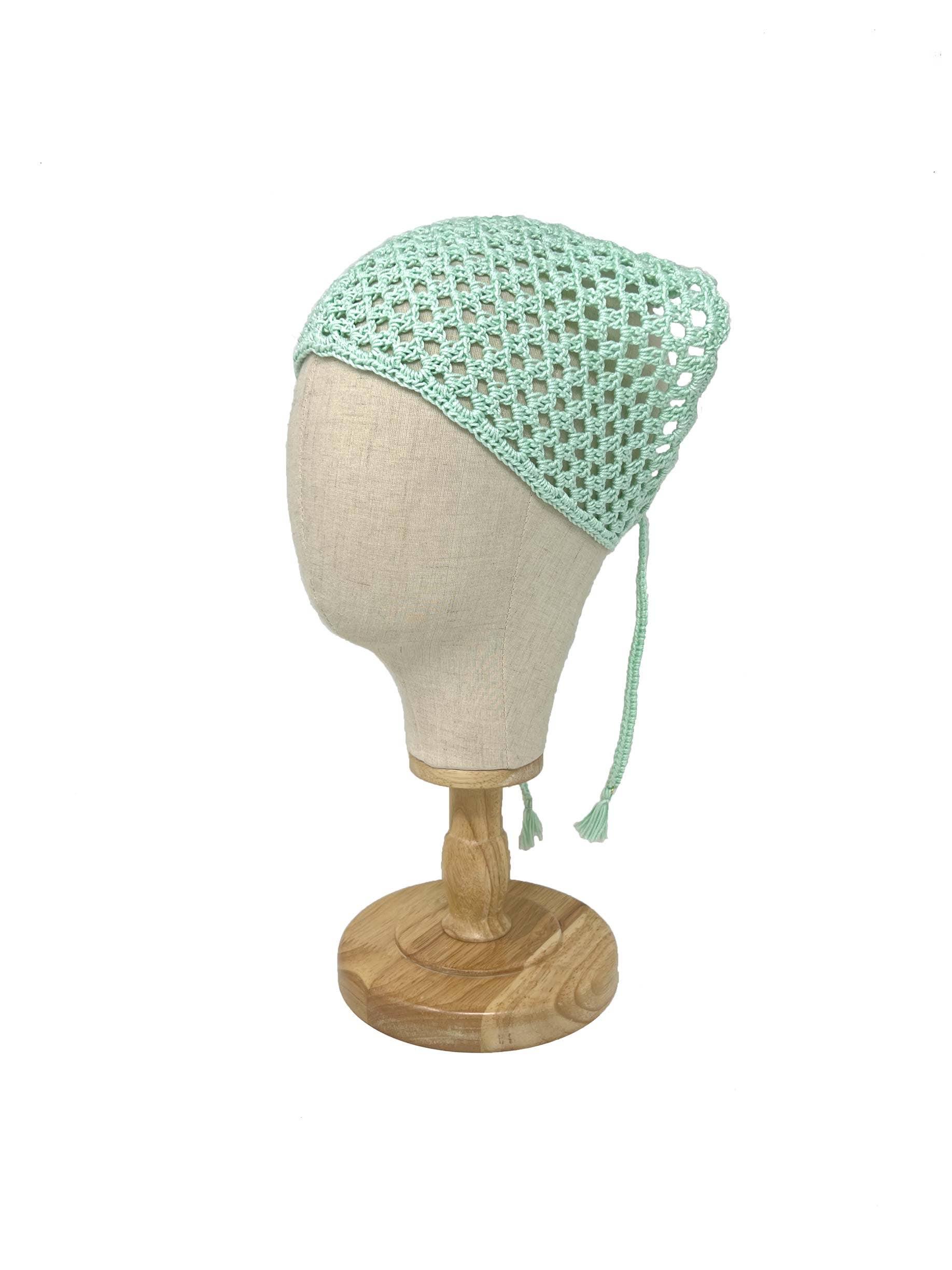 Tétè Accessories - Wholesale Fashion Headband - Women's - Bandana all'uncinetto verde menta1