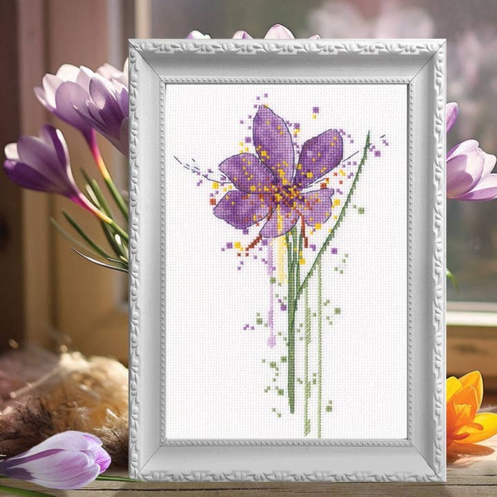 RTO&Collection D'Art (RTO Baltic OU) - Wholesale Embroidery/Cross Stitch Supplies - Cross Stitch Kit RTO Counted Watercolour Crocus M10334