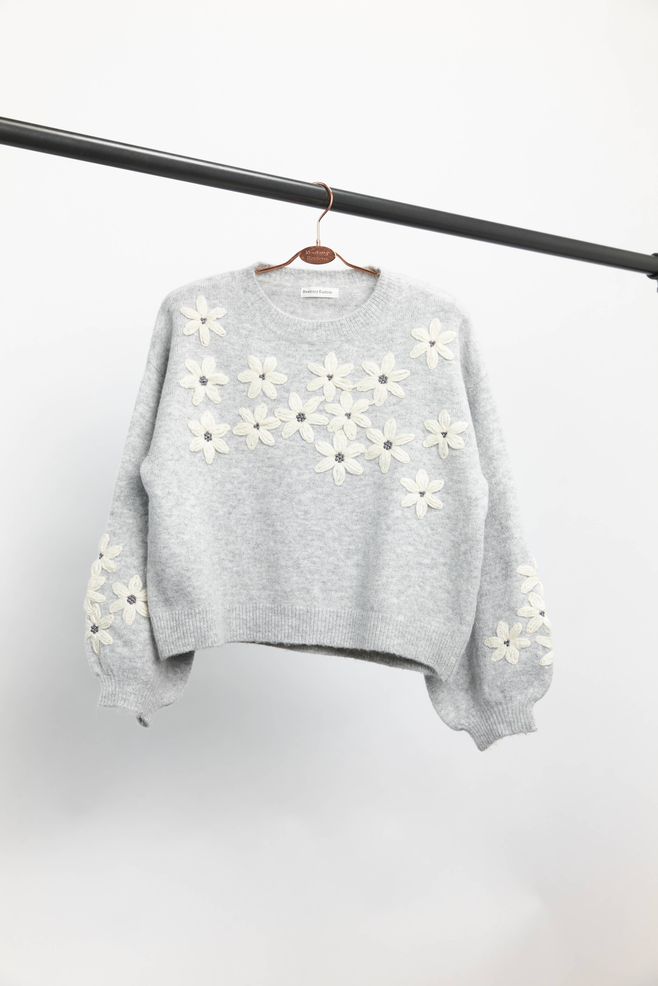 Newbury Kustom - Vente Pull en maille – femme - 11328-Pull en maille avec appliqué floral10