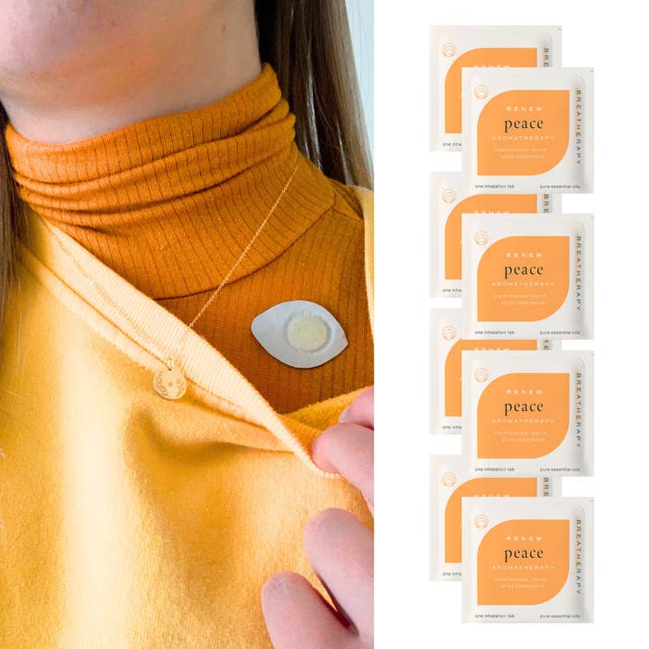 PEACE Aroma Patches — Mindfulness & Calm Presence (8-ct) for wholesale by Breatherapy
