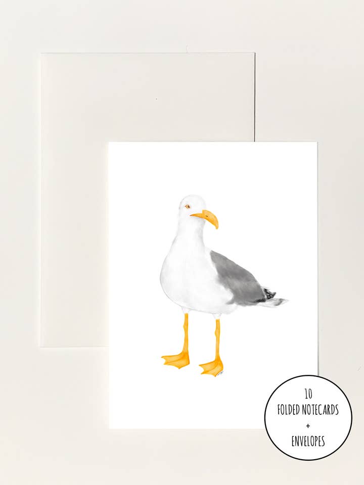 Seagull Notekort for engroshandel hos k.Patricia Designs